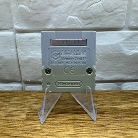 Official Nintendo Gamecube Memory Card  DOL-008 Genuine Grey OEM Tested Working