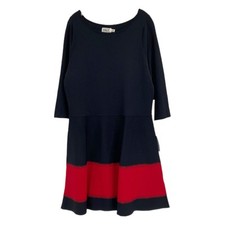 Eliza J Black Red Knit A-Line Mini Dress | Size 1X