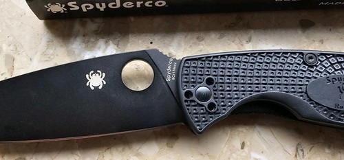 Spyderco Resilience Lightweight Black Blade PlainEdge Taschenmesser ✔️ 01SP1158 - Bild 6 von 7