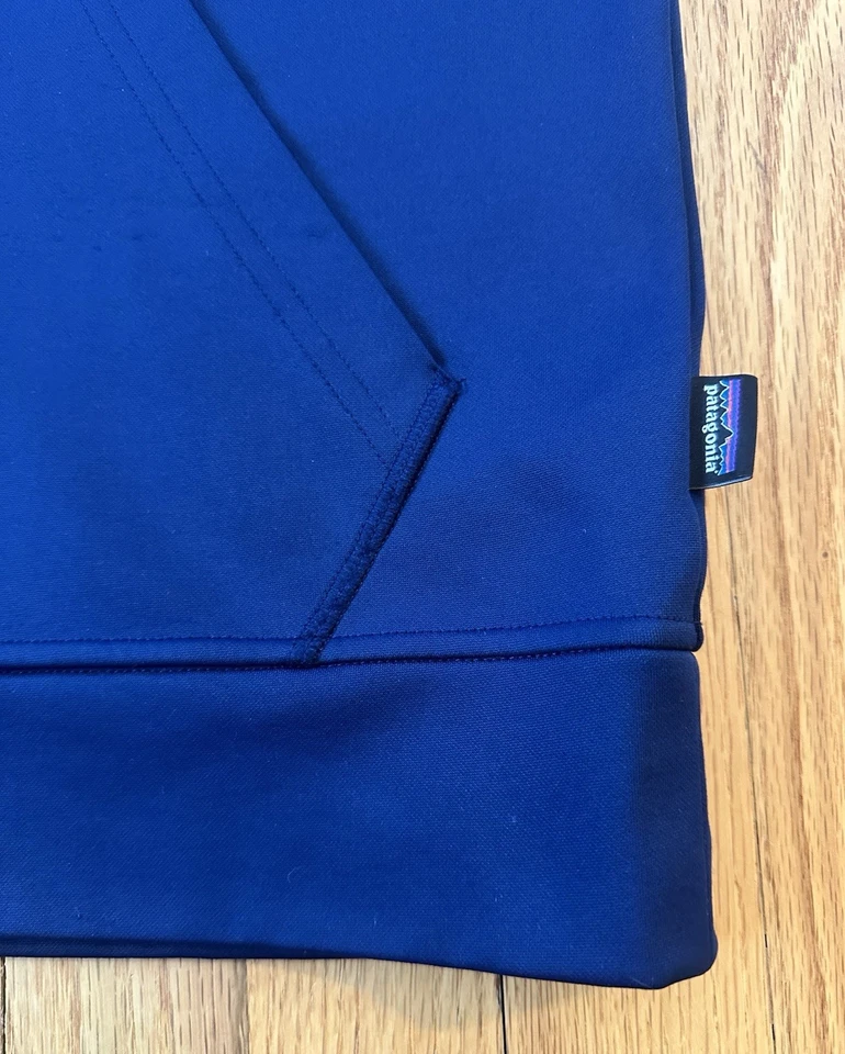 Patagonia Men's M Flying Fish Full Zip Hoodie Navy Polycycle VGUC - Image 2 of 4