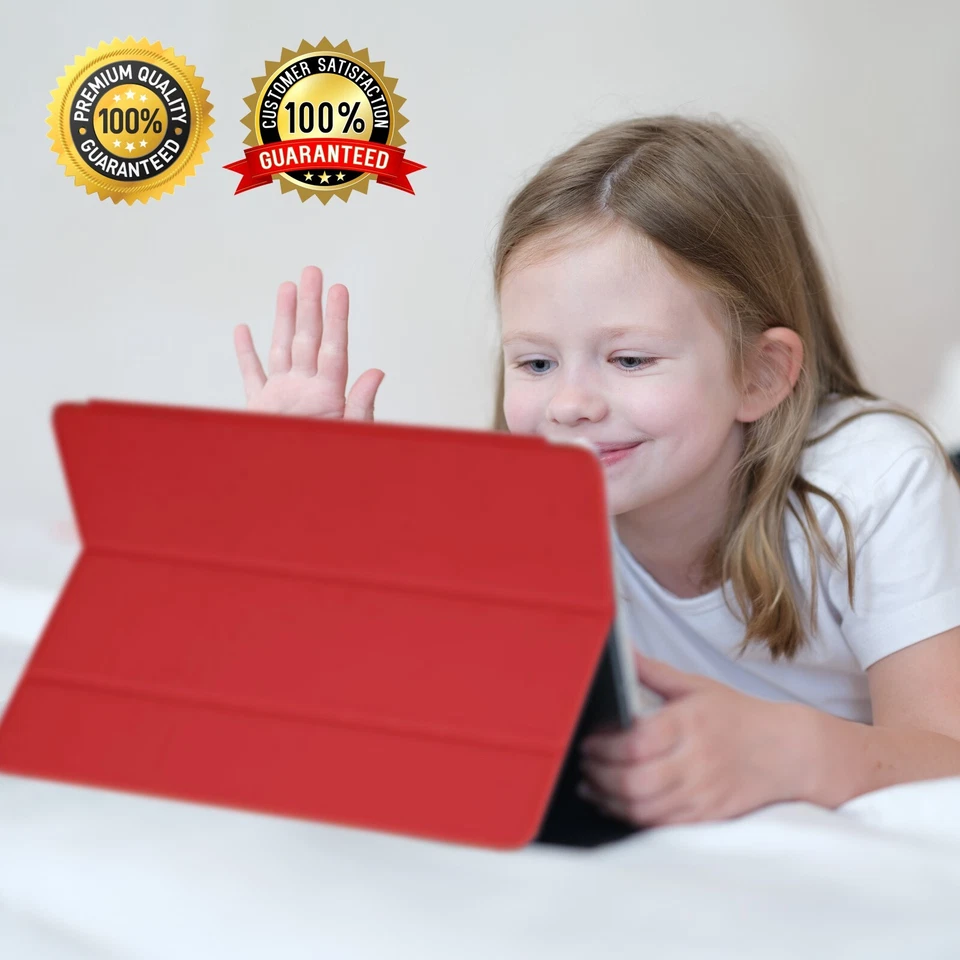 OEM Apple Smart Cover for iPad 9.7 5th/6th Gen, Air 1/2 in Blue & Red - Image 3 of 4