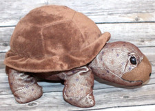 Wild Republic Brown Tortoise Turtle Plush Stuffed Animal Toy 14" EXCELLENT COND.