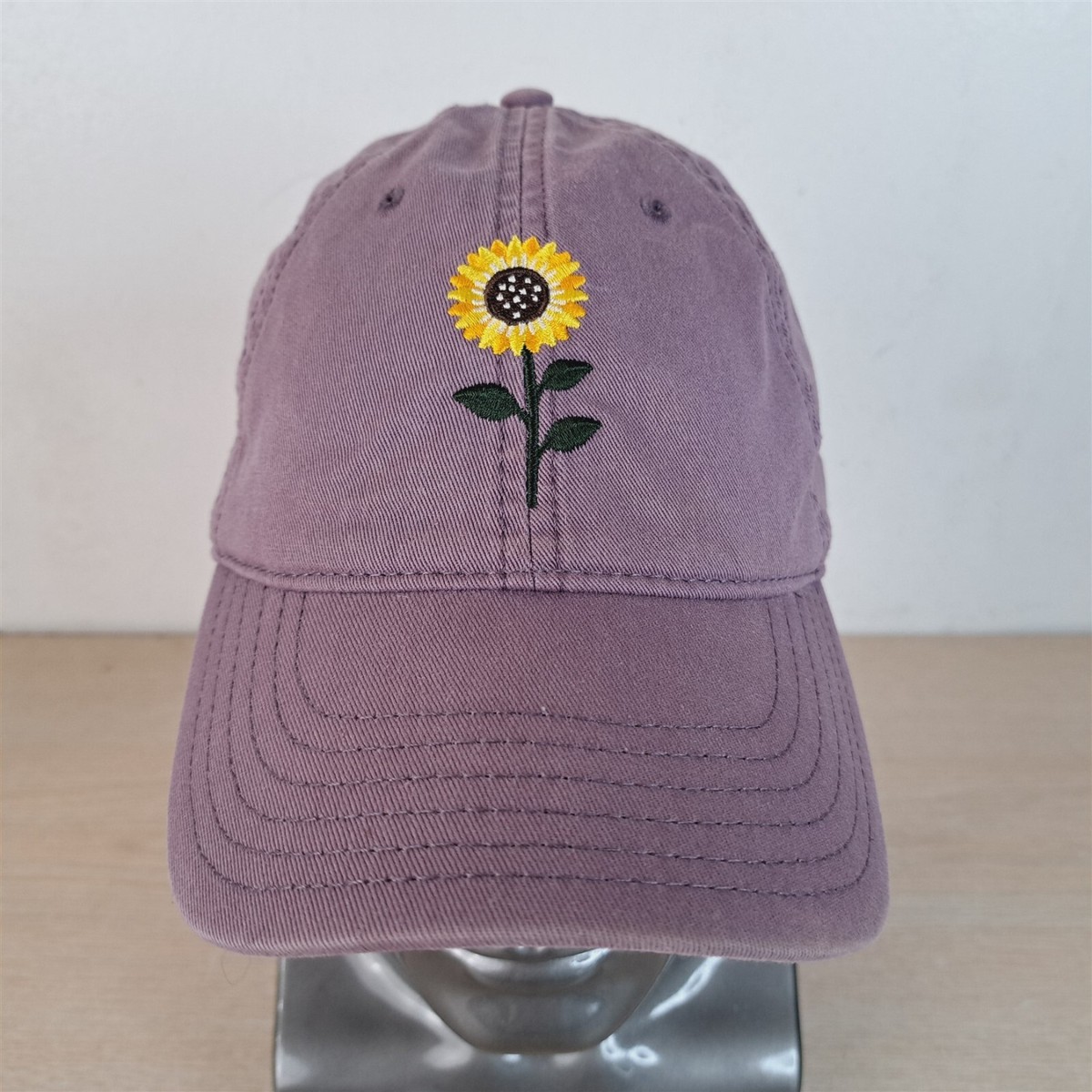 MIGHTY FINE SUNFLOWER WOMENS ADJUSTABLE STRAP BASEBALL HAT/CAP