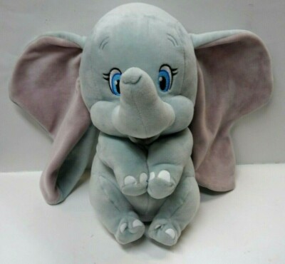 Gently USed Ty Disney Sparkle Dumbo the Elephant Plushie 10'' Sitting Cuddly*