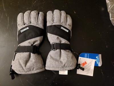 Ski Gloves, ZIONOR Waterproof Winter Gloves W/ 3M Thinsulate Insulation Medium 