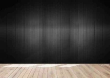 3D Black Wooden Wallpaper Wall Mural Removable Self-adhesive Sticker 618