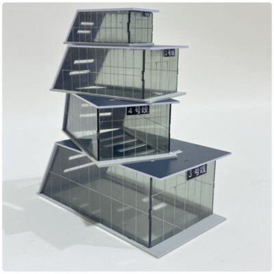 Outland Models 1:64/87/150 Stadtbahn-Layout U-Bahn-Ausgang Bahnhofs Szene Modell