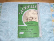 Vintage book  Sackville quality components for motorcycles & cars good Condition