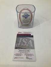 LIVAN HERNANDEZ MIAMI MARLINS SIGNED 1997 WORLD SERIES BASEBALL JSA WITNESS COA