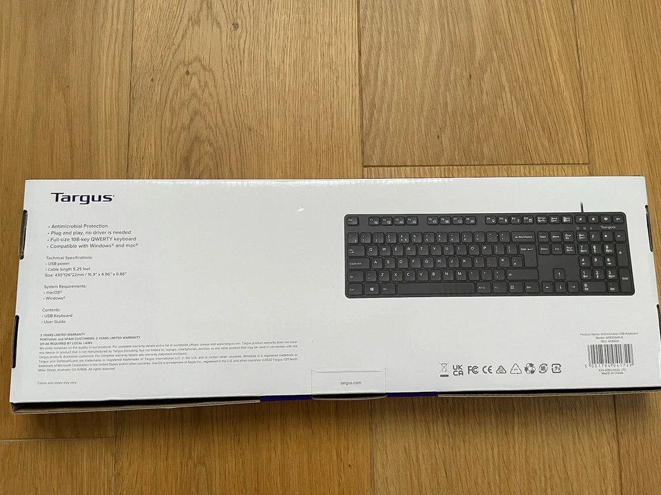 NEW Targus Keyboard USB QWERTY UK English AKB30AMUK - Image 3 of 4