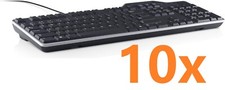 Lot of 10 - NEW Dell KB813 KB813BKUS Smartcard Wired Keyboard - Black 026XGK