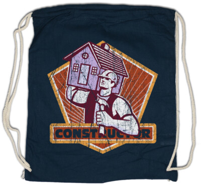 Constructor V Turnbeutel Bauarbeiter Maurer Handwerker Mason Housebuilder
