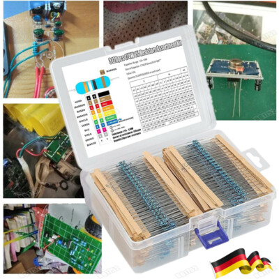 2600/3120x Widerstände Kit 1/4W Metallschicht Metallfilm Widerstand Sortiment DE