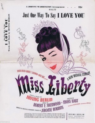 Just One Way To Say I Love You, Miss Liberty, Johnny Warrington Band Chart, 1949
