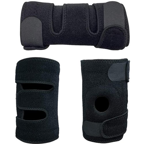 Knee Brace Compression Sleeve Joint Support Open Patella Stabilizer Wrap Sports - Picture 12 of 25