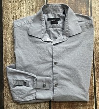 JOHN VARVATOS SLIM FIT DOBBY SHIRT MENS 16 32/33 EXCELLENT CONDITION