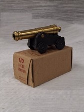 Vintage Cast Iron  Brass Toy Replica Cannon Market U.S. 8/80