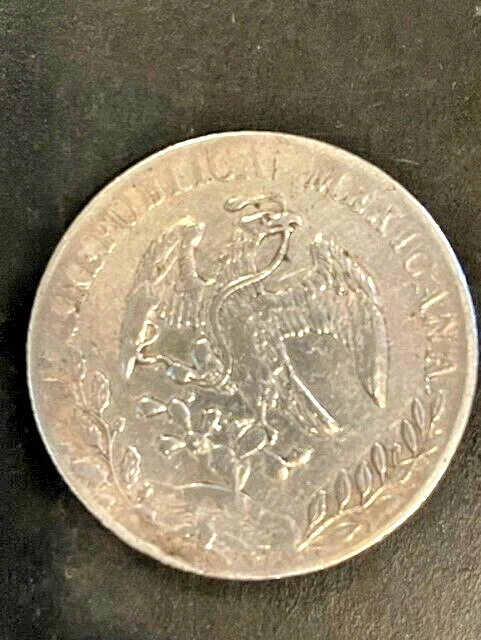 1894 Republica Mexicana Libertad 8 R.C. A.M. 10D 20G 90% серебра винтажный редкая - Изображение 2 из 2