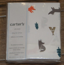 Carter's Crib Sheet - Fox Woodland Animal Print - New in Package