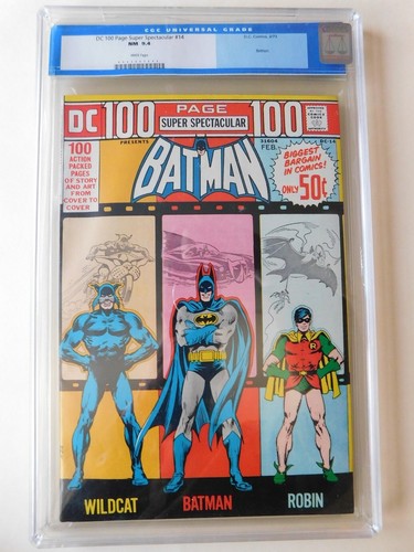DC 100 Page Super Spectacular # 14 CGC 9.4 NM White, Nick Cardy wraparound cover