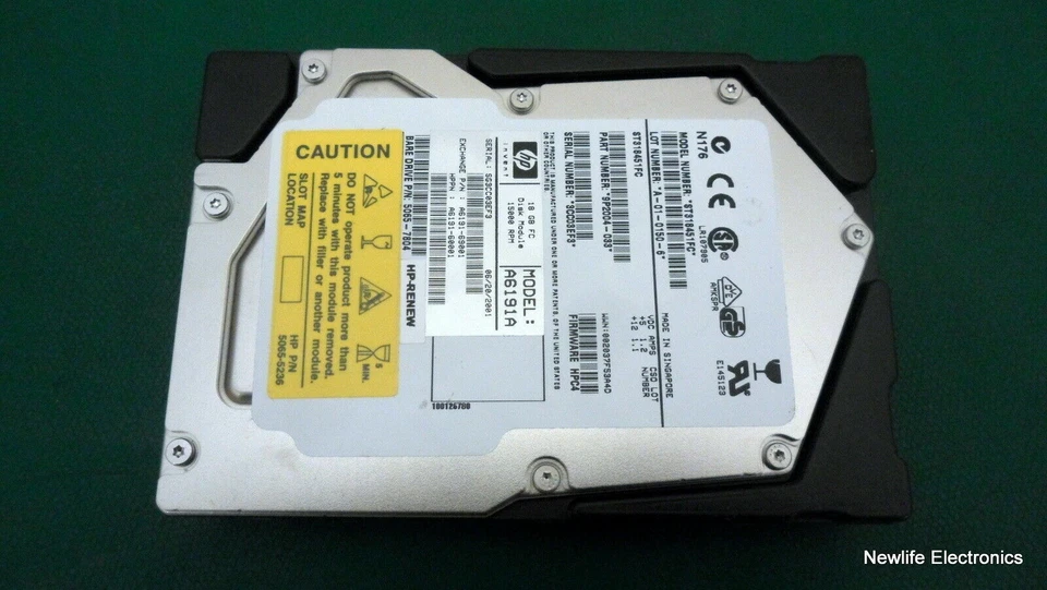 HP ST318451FC 18GB 15,000 RPM 3.5 in. Fiber Channel HDD A6191-60001 - Image 3 of 4