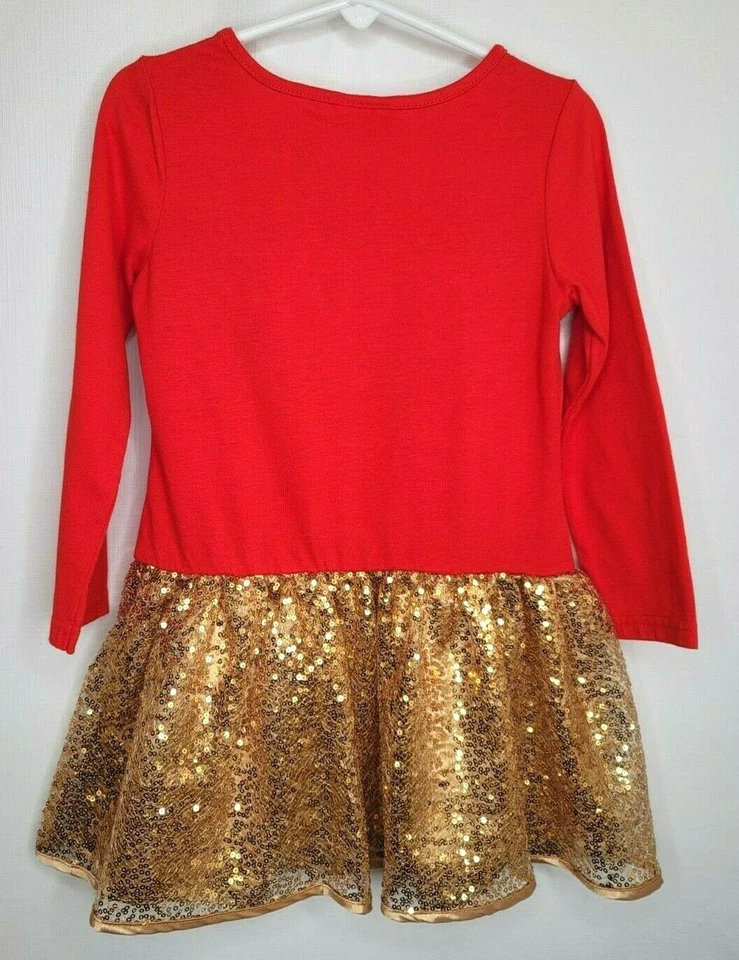 Falda Blueber Boulevard Juvenil 6 Roja Dorada Feliz Fiesta Lluvia Ciervo Lentejuelas Abatible Foto 2 de 4