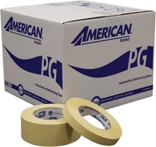 IPG American Premium Grade Automotive Masking Tape, .94" x 60 yd, Tan, (36-Pack)