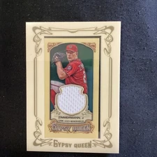 2014 Topps Gypsy Queen Jordan Zimmermann Framed Mini Relic #GMR-JZ          HZ24