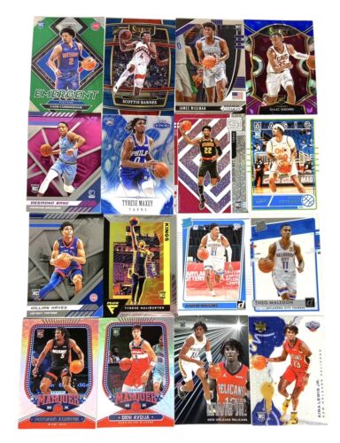 NBA RC Rookie Card Lot (16) Holo Refractor Cade Barnes Banes Hayes Anthony Bulk - Picture 1 of 10