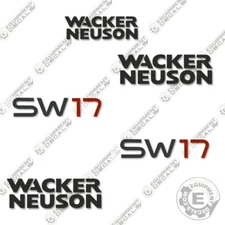 Fits Wacker Neuson SW17  Decal Kit Skid Steer Replacement Stickers 