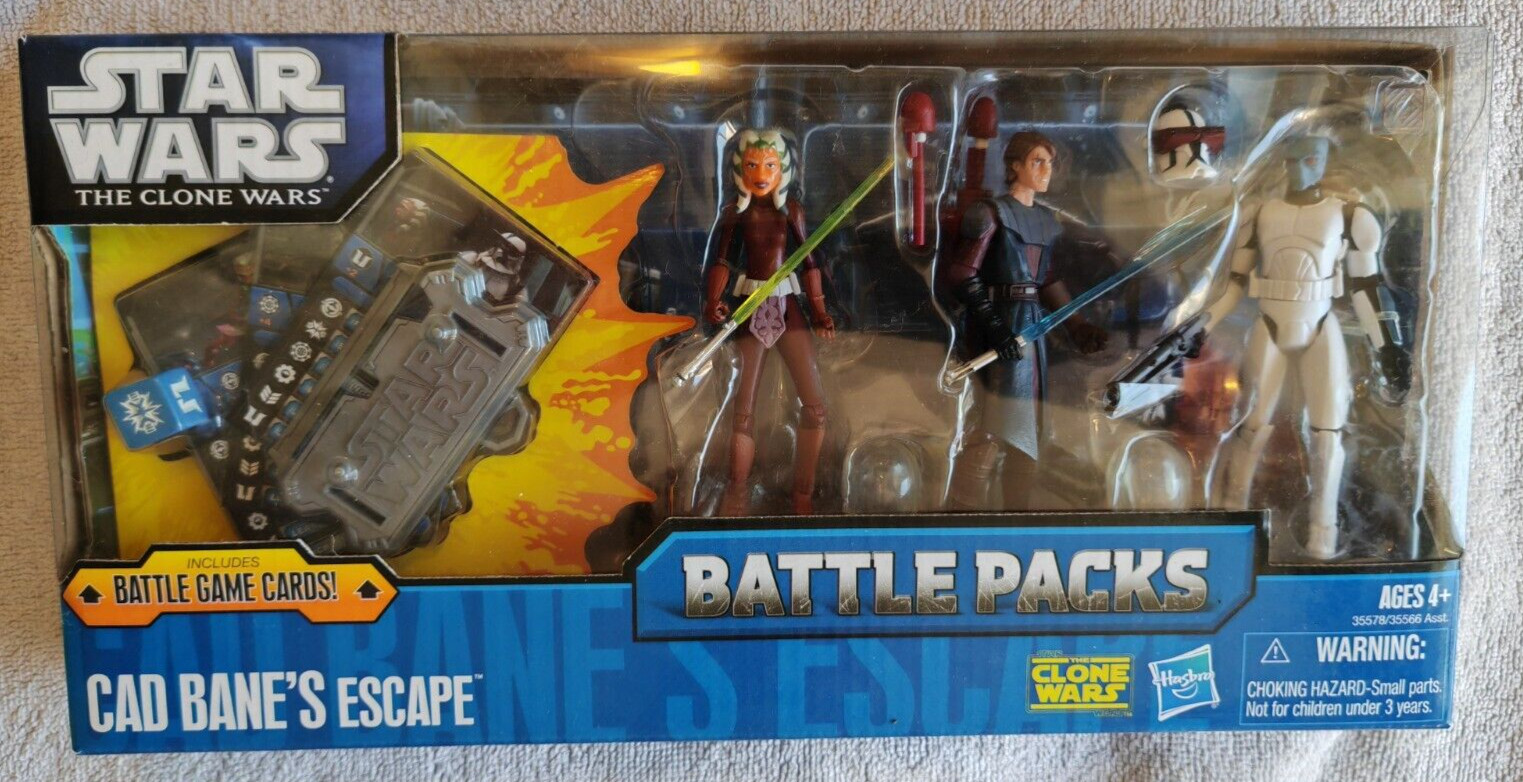 STAR WARS CAD BANE'S ESCAPE BATTLE PACKS CLONE WARS AHSOKA CAD BANE DISGUISE NEW