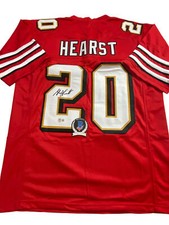 GARRISON HEARST SIGNED SAN FRANCISCO 49ERS CUSTOM JERSEY BECKETT BAS COA WQ26464