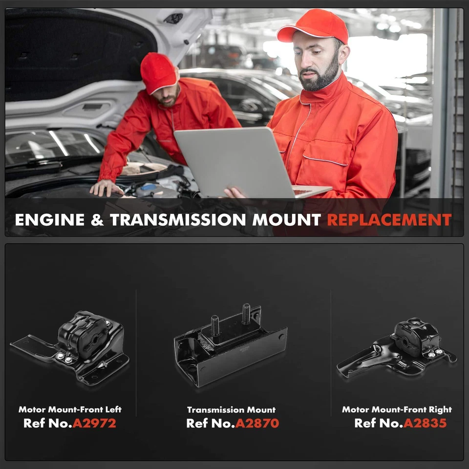 3x Montaje de motor y transmisión para Ford Expedition 97-02 Lincoln Navigator Foto 2 de 4