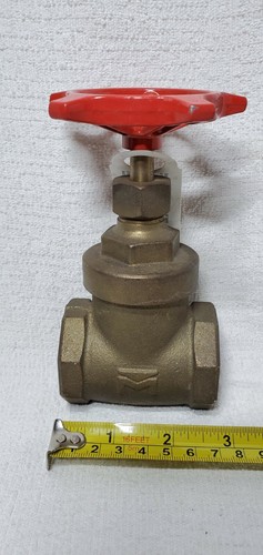 NEW MUELLER 100-206 1-1/4" THREADED BRASS GATE VALVE PN25 150S 300 WOG - Picture 3 of 7