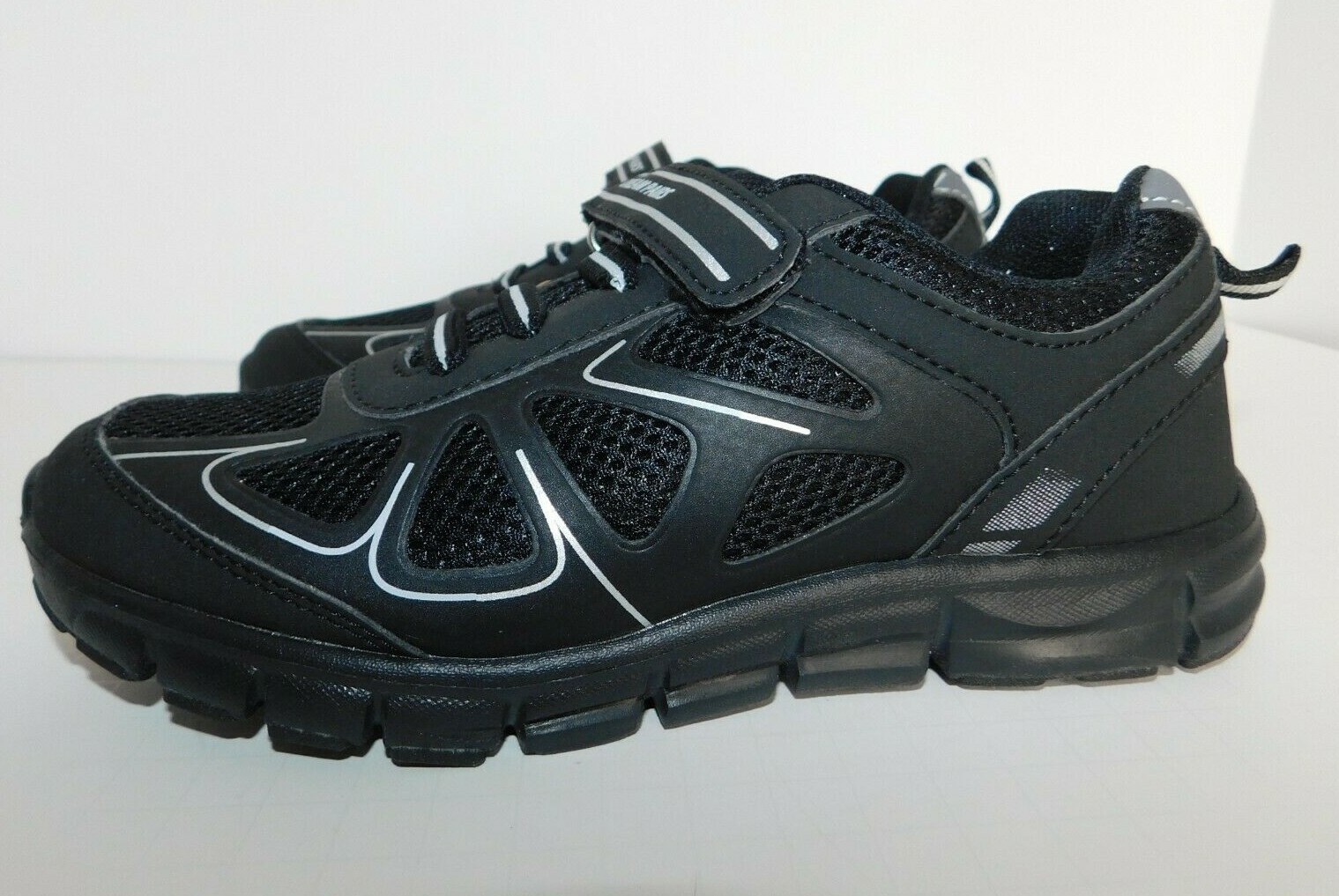 SAOLA Dream Pairs scarpe sneakers ragazzo nero argento taglia US 3 sportive atletiche NUOVE