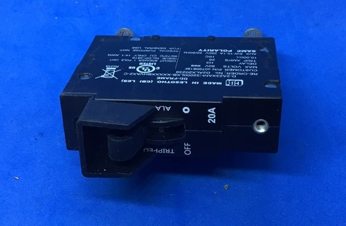 CBI BULLET STYLE CIRCUIT BREAKER 20A D2ALX20239 1 Pole 407998186 - Picture 4 of 4