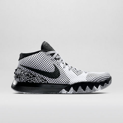 kyrie 1 black and white