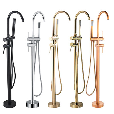 freistehend Wannenarmatur wasserfall Wannenmischer set Badewannenarmatur Brause