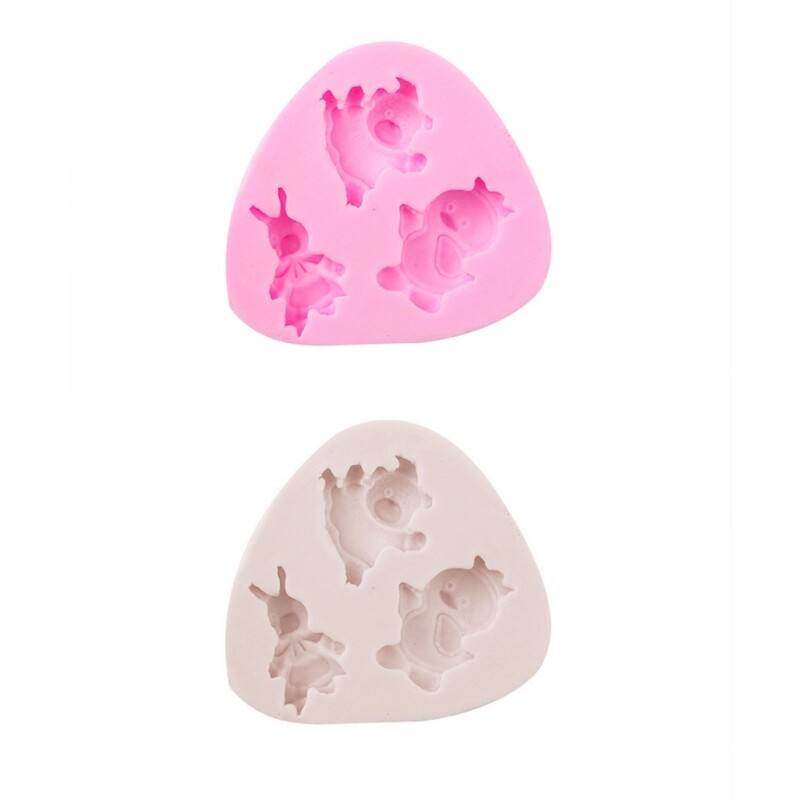 Animal Epoxy Resin Molds for Necklaces and Keychains - Rabbit Cow Pendants