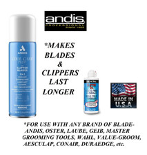 ANDIS CLIPPER BLADE CARE OIL Lube  5 in 1 COOL SPRAY SET-Cleans,Cools