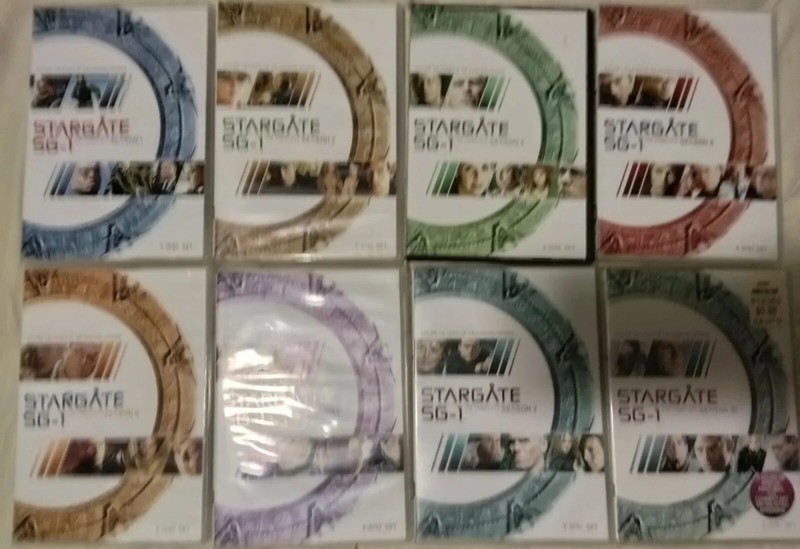 STARGATE SG1 dvd Collection - Seasons 1-7 & 10 - Dvd Thin Packs - Trek/Wars