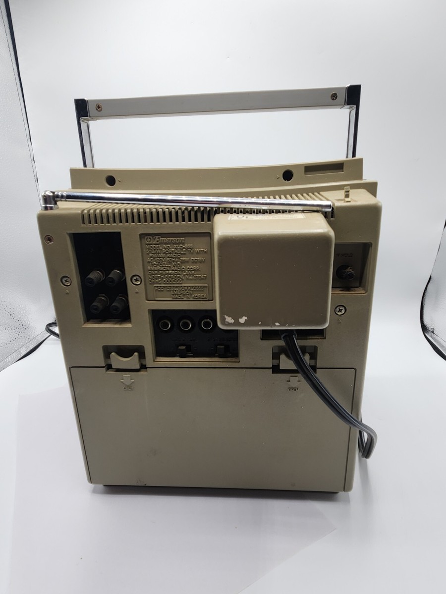 Vintage Emerson TV/Radio/Cassette Player XLC-555 UNTESTED FOR