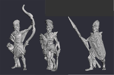 Undead Warriors Empire of Scorching Sands EC3D 28mm 32mm