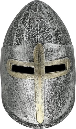 Casque Médiéval Armet Couffin échelle 18 - Reproduction Métal Pour LARP, Reconstitution, Neuf