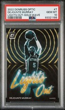 2022 Donruss Optic Dejounte Murray Lights Out Gold Wave /10 PSA 10 GM Pop 1