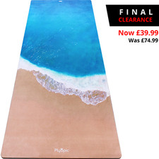 HOT YOGA MAT by PLYOPIC | Eco Non Slip Pattern Mat/Towel | Bikram Ashtanga Power