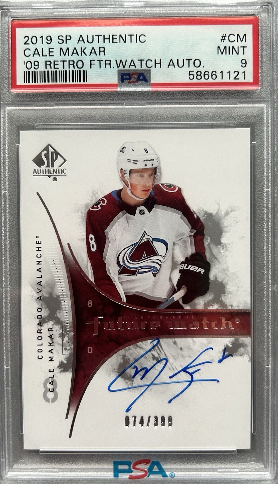 2019-20 SP Authentic - 2009-10 Retro Future Watch Auto Cale Makar #RFWA-CM /399 