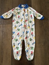 Vintage 80s Disney Babies Sleeper Footed Mickey Mouse Playskool Large