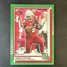 James Conner Press Proof Green - 2025 Panini Donruss #150 Cardinals Football
