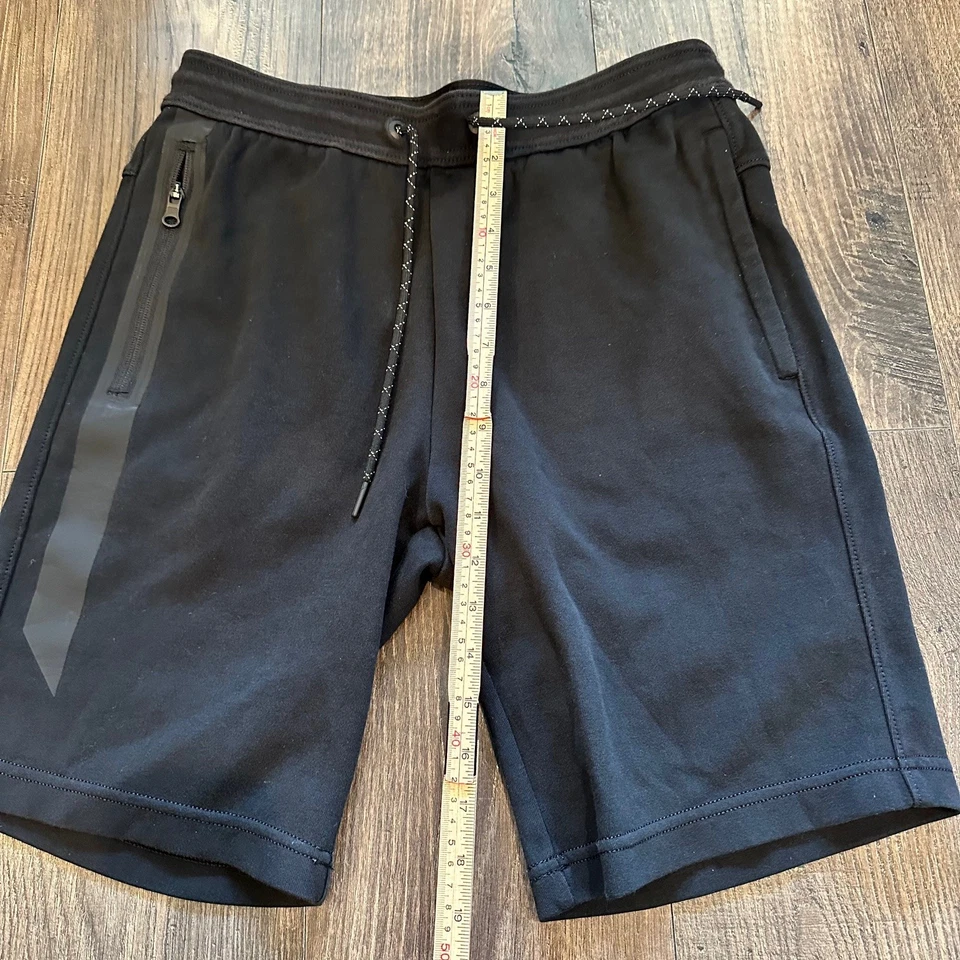 GUC American Eagle Men’s FLEX Sweat Pant Style Black Drawstring Shorts Size S - Image 2 of 4